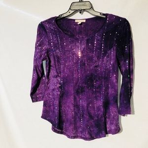 DB established 1962 purple sequin Petite PM